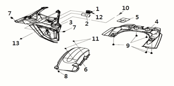 RR. fender Sym Joymax Z 125i E5 2022