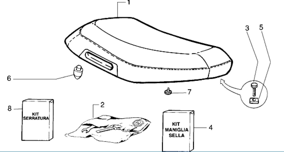 Sella Piaggio Zip RST 50 2 tempi AC