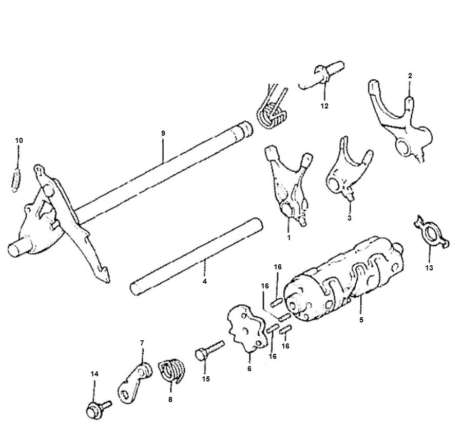 Asse cambio Honda MTX-SH