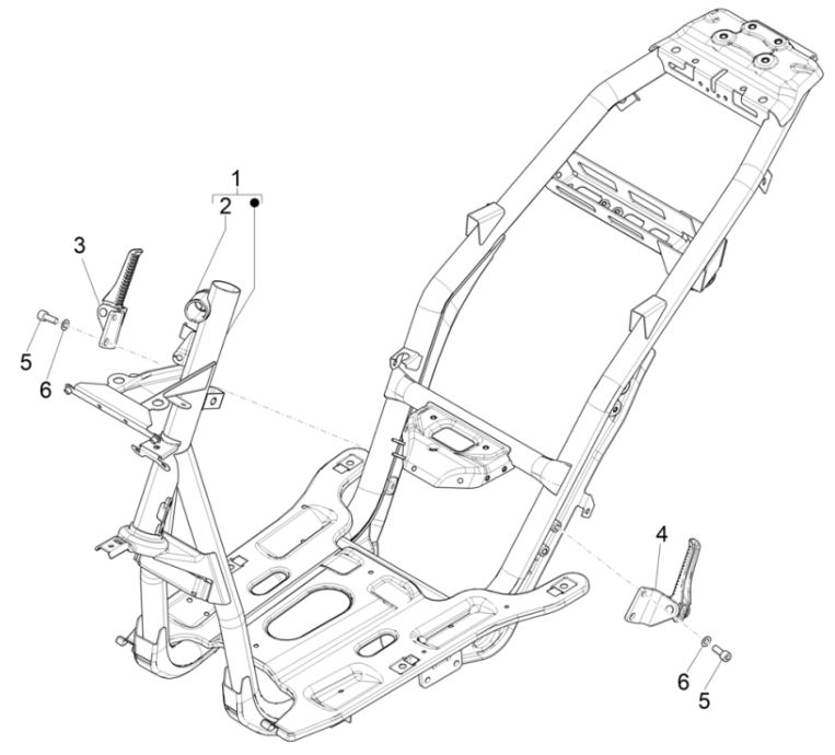 Telaio Piaggio NRG Power 50 2 tempi LC Euro 4