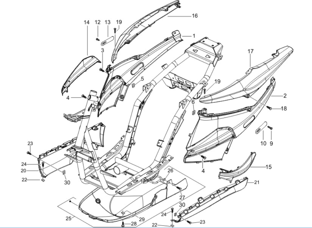Parabrezza per moto - spoiler Piaggio NRG Power 50 2-stroke LC Euro 4