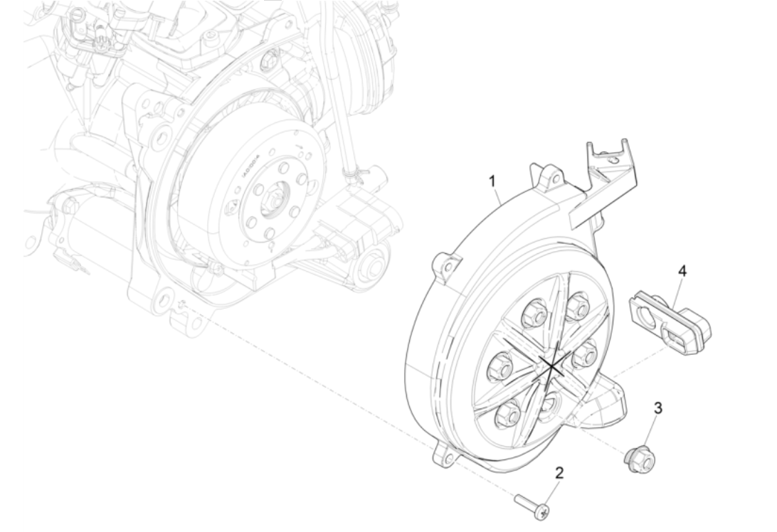 Coprivolano Piaggio NRG Power 50 2 tempi LC Euro 4