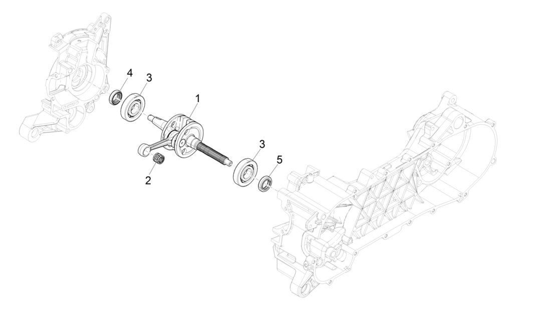 Albero motore Piaggio NRG Power 50 2 tempi LC Euro 4