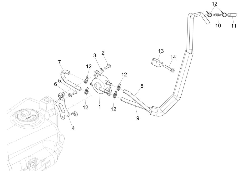 Pompa benzina Piaggio NRG Power 50 2 tempi LC Euro 4