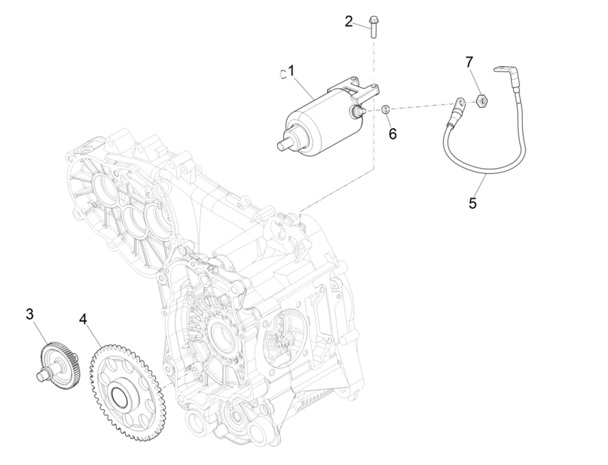 Motorino Di Avviamento - Ingranaggio Di Avviamento Vespa GTS 300 Super HPE 4V IE ABS Euro 5 2020-2022