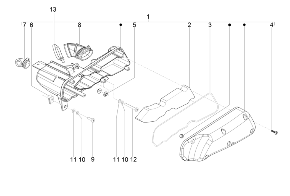 Filtro aria Piaggio Typhoon 50 2 tempi Euro 4 2018-2020