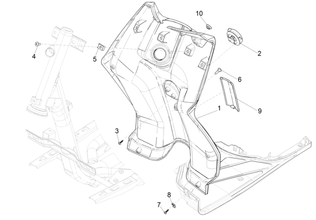 Paragambe Piaggio Typhoon 50 2 tempi Euro 4 2018-2020