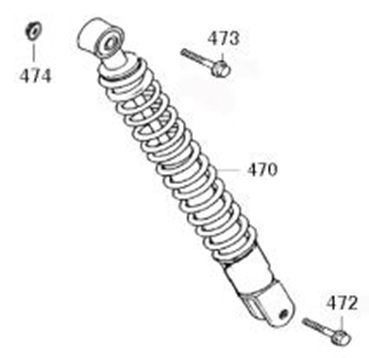Ammortizzatore AGM SP50 piatto antracite