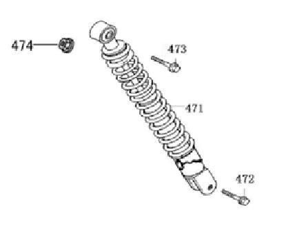 Ammortizzatore China Joy nero