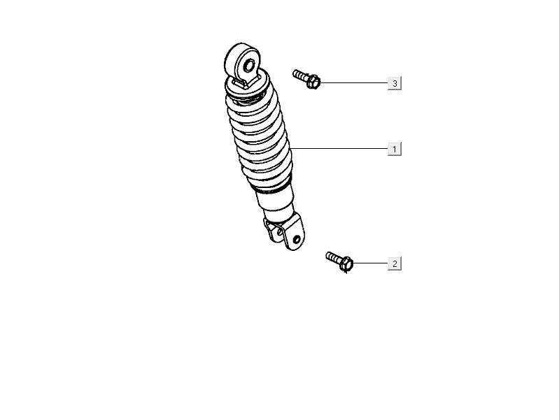 Ammortizzatore Kymco City 16' 4 tempi bianco
