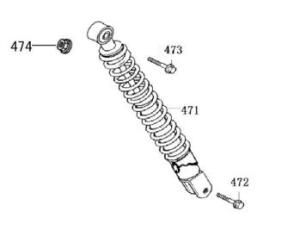 Ammortizzatore Neco Borsalino Oro crema opaca