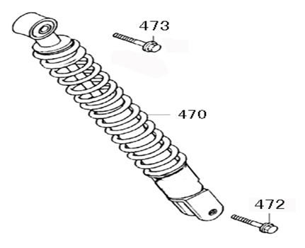 Ammortizzatore Neco Lola nero rosso