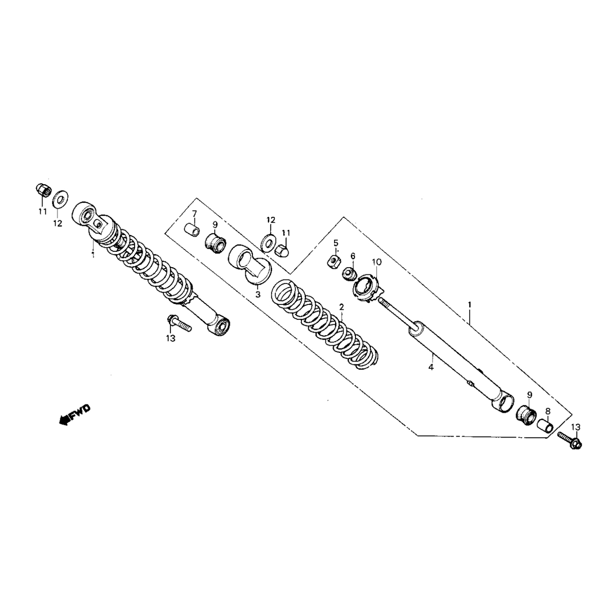 Ammortizzatore Honda MB50/MB80