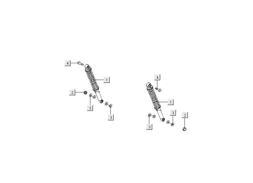 Ammortizzatore Kymco Nexxon 50 4 tempi grigio scuro