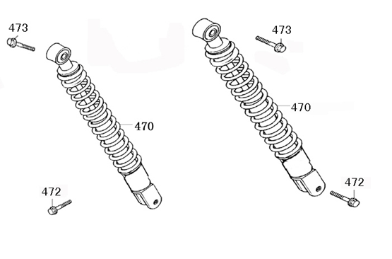 Ammortizzatore AGM VX50 piatto antracite opaco