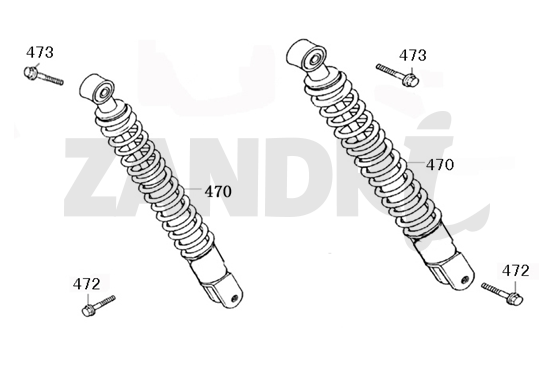 Ammortizzatore BTC Riva Sport blu scuro