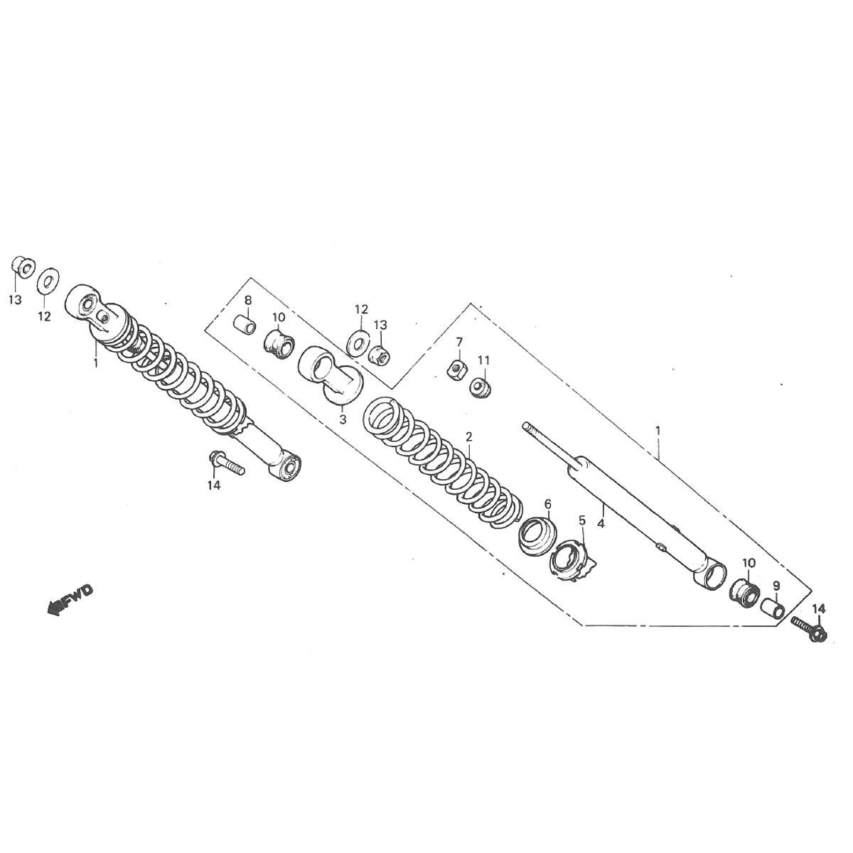 Ammortizzatore Honda MT50