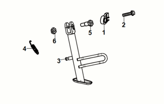 Cavalletto laterale Sym Symphony ST 50 E5