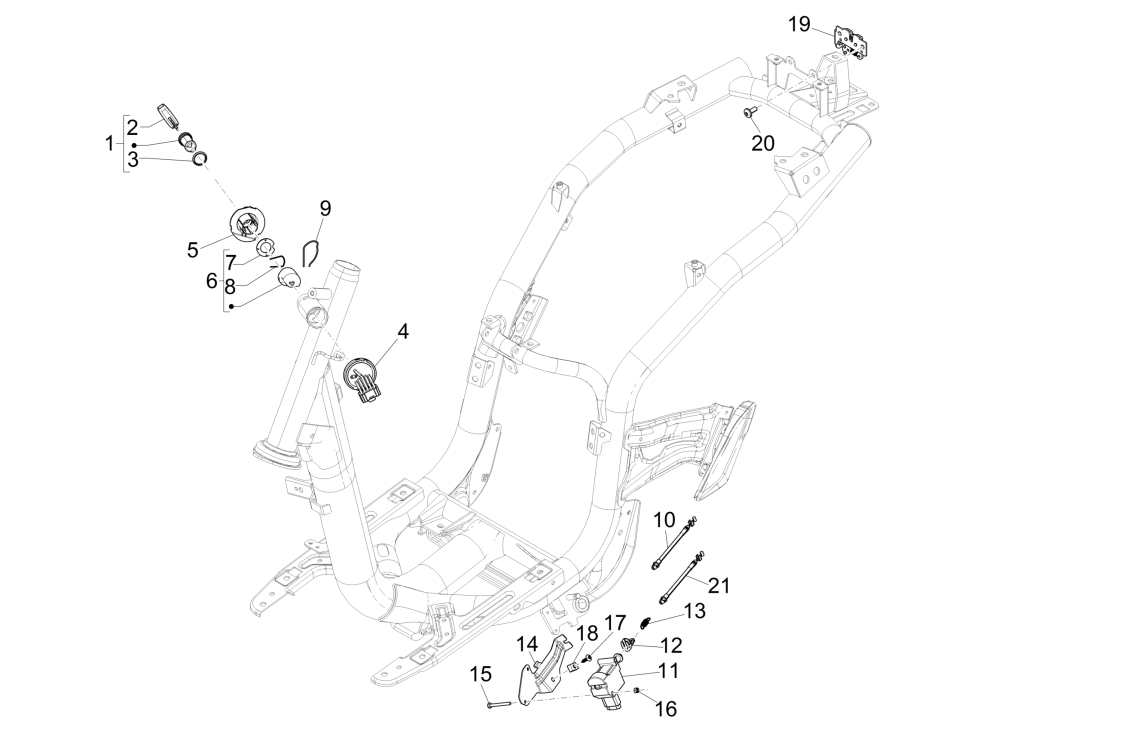 Blocchetto di accensione Piaggio Liberty 50 4 tempi AC IGGET 3V Euro 4