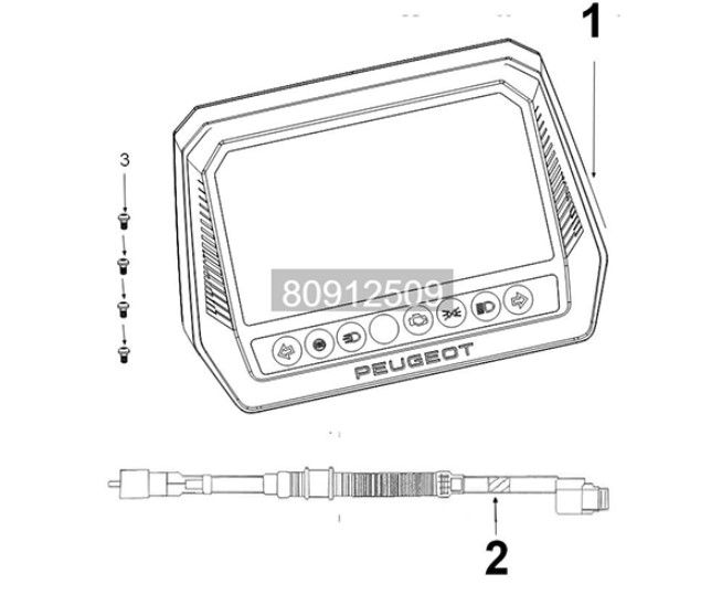 Speedometer Peugeot Tweet 125i E5 FL 2023-2025