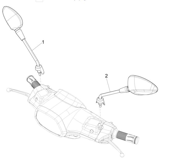 Specchietti retrovisori Vespa Sprint 150 3V IE ABS Euro 3 2015