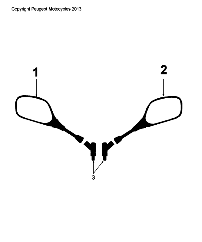 Specchietti Peugeot Citystar 50 marroni