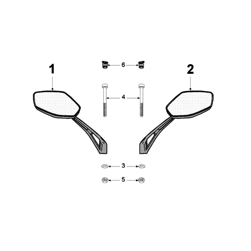 Specchietti retrovisori Peugeot Speedfight 3 50 4 tempi AC rossi
