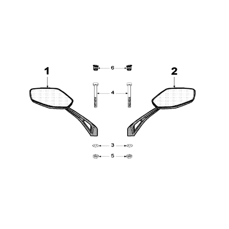 Specchietti retrovisori Peugeot Speedfight 3 50 2 tempi LC rossi