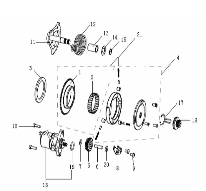 Motorino di avviamento - Kickstarteras Generic Xor 50 2 tempi 2009 nero