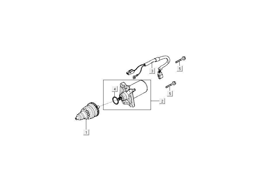 Motorino di avviamento - Bendix Kymco Dink 50 2 tempi LC silver