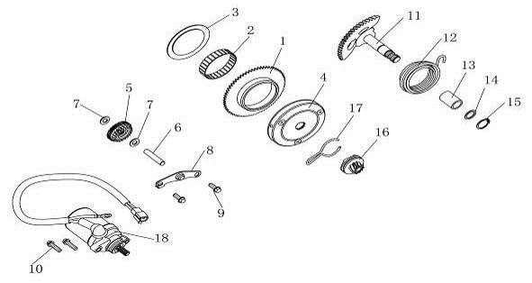 Motorino di avviamento-Kickstarter AGM Venom verde