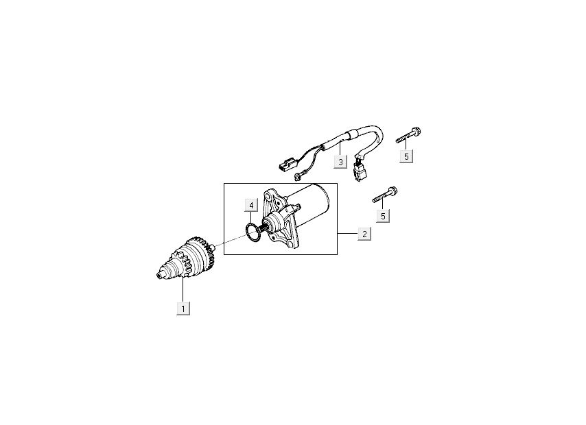 Motorino di avviamento - Bendix Kymco Super9 50 2 tempi AC vecchio modello nero giallo