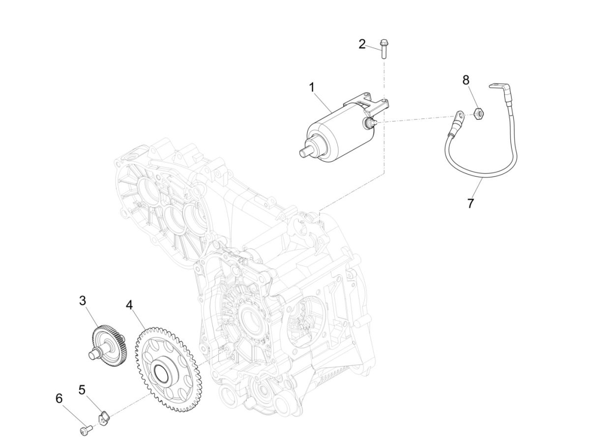 Motorino Di Avviamento - Ingranaggio Di Avviamento Piaggio Beverly 300 IE ABS Euro 4 2016-2020