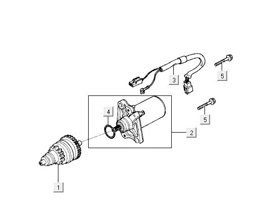 Motorino di avviamento - Bendix Kymco Vitality 50 2 tempi AC argento perlato