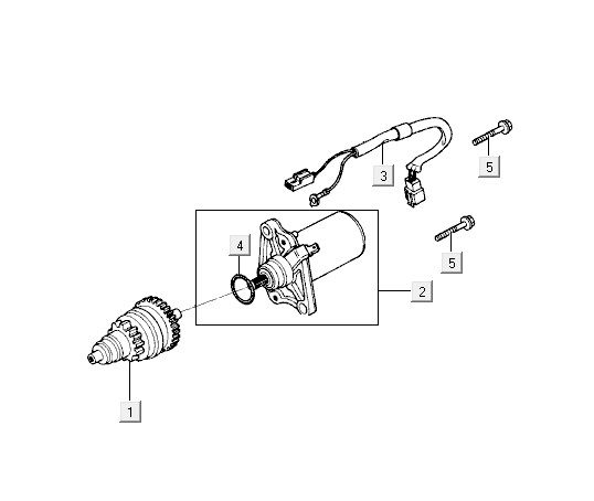 Motorino di avviamento - Bendix Kymco Yup 50 2 tempi AC classic verde