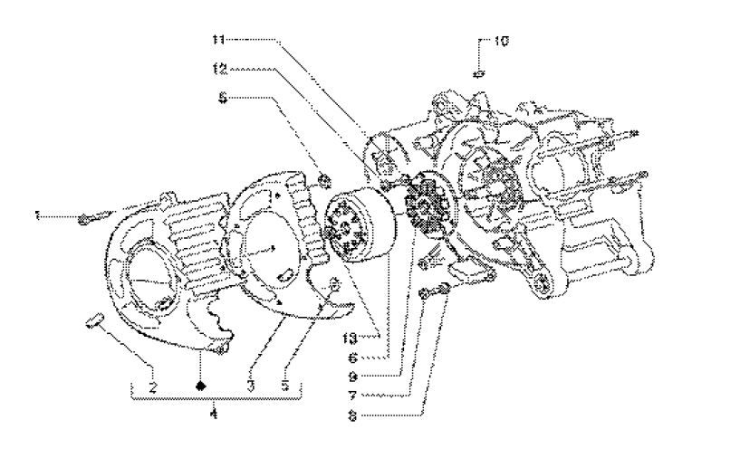 Accensione - Statore - Volano Gilera Runner FXR 180 2T LC