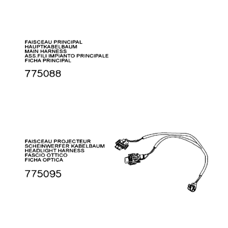 Cablaggio elettrico Peugeot Speedfight 3 50 2 tempi AC grigio