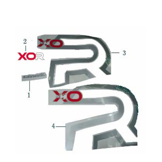 Emblemi - Adesivi - Logo Generic Xor 50 2-stroke blue 2006