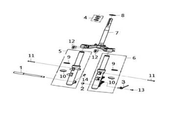 STRG. stem Sym Joymax Z 125 E4