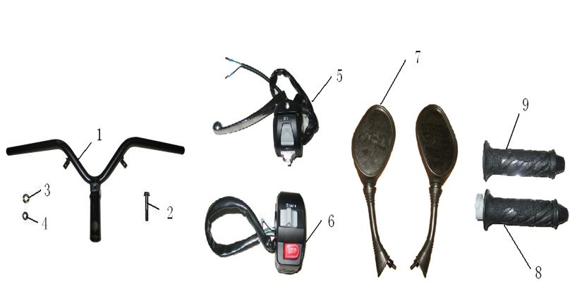 Volante - Specchietti Lintex HT50QT-39 4 tempi