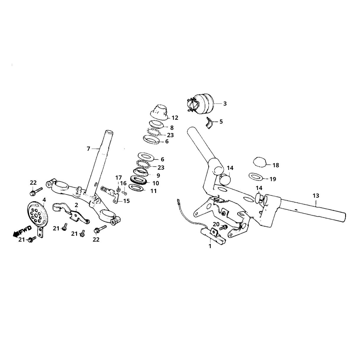 Volante - Cuffie - Crown Piece Honda MB50/MB80