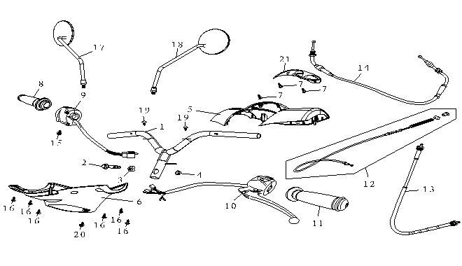 Volante - Componenti dello sterzo AGM Fashion bianco