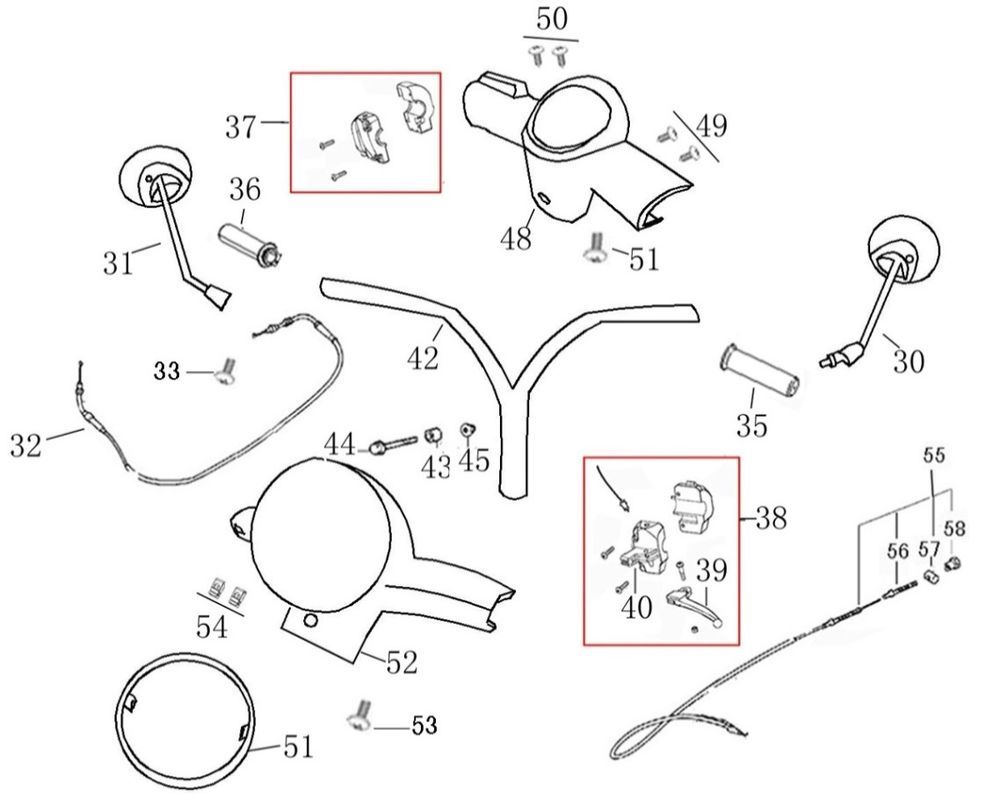 Volante - Componenti dello sterzo AGM Swan in titanio