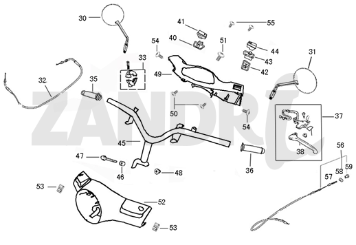 Volante - Componenti del volante - Santini Capri nero opaco