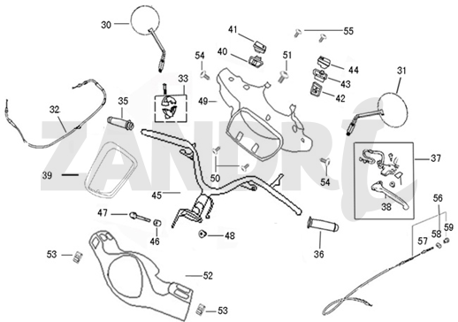 Volante - Componenti sterzo BTC Riva Sport blu scuro