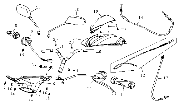 Volante - Componenti dello sterzo China FoX rosso lucido