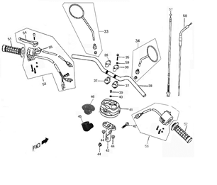 Volante - Componenti dello sterzo Rover Fun color crema