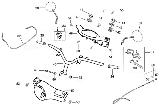 Volante - Componenti dello sterzo Rover GT rossi