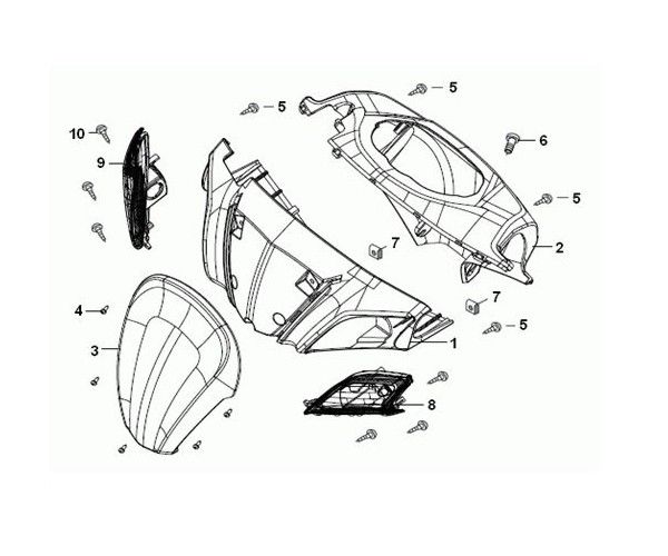 Coperchi sterzo - Indicatori anteriori Generic Cracker 50 2 tempi blu 2010