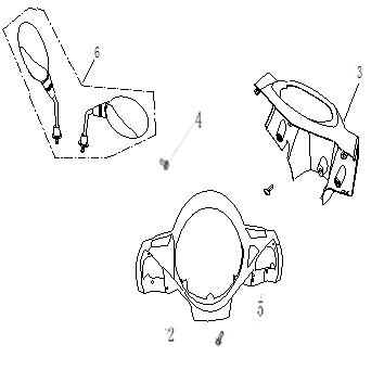 Copri manubrio - Specchietti China Ape 50 marrone